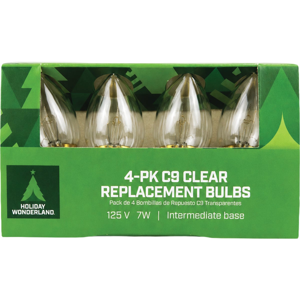 Home Impressions C9 Clear Transparent 125V Replacement Light Bulb (4-Pack) Image 2