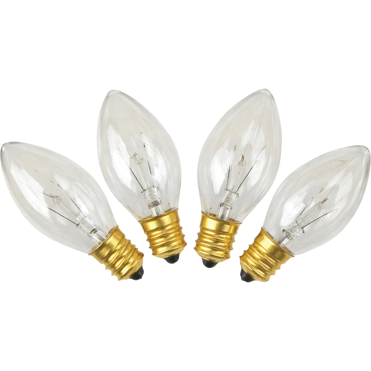 Home Impressions C9 Clear Transparent 125V Replacement Light Bulb (4-Pack)