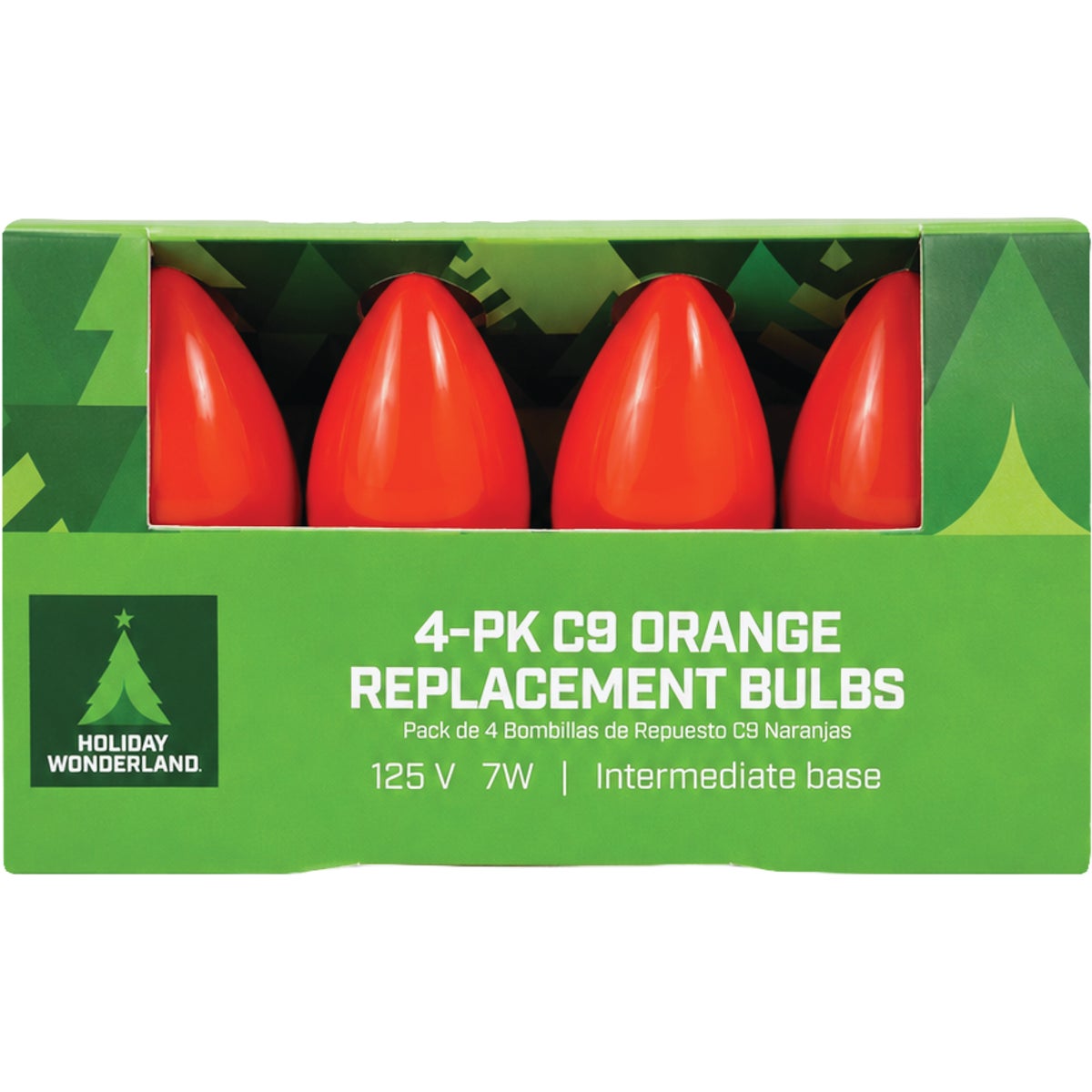 Home Impressions C9 Orange Ceramic 125V Replacement Light Bulb (4-Pack) Image 2
