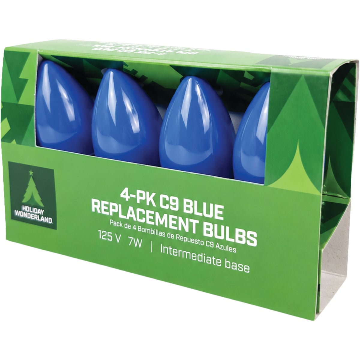 Home Impressions C9 Blue Ceramic 125V Replacement Light Bulb (4-Pack) Image 3