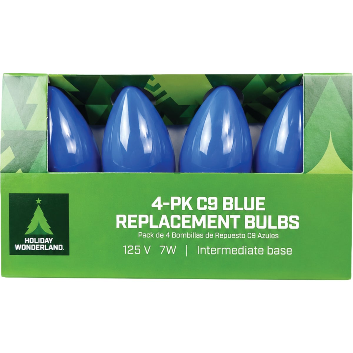 Home Impressions C9 Blue Ceramic 125V Replacement Light Bulb (4-Pack) Image 2