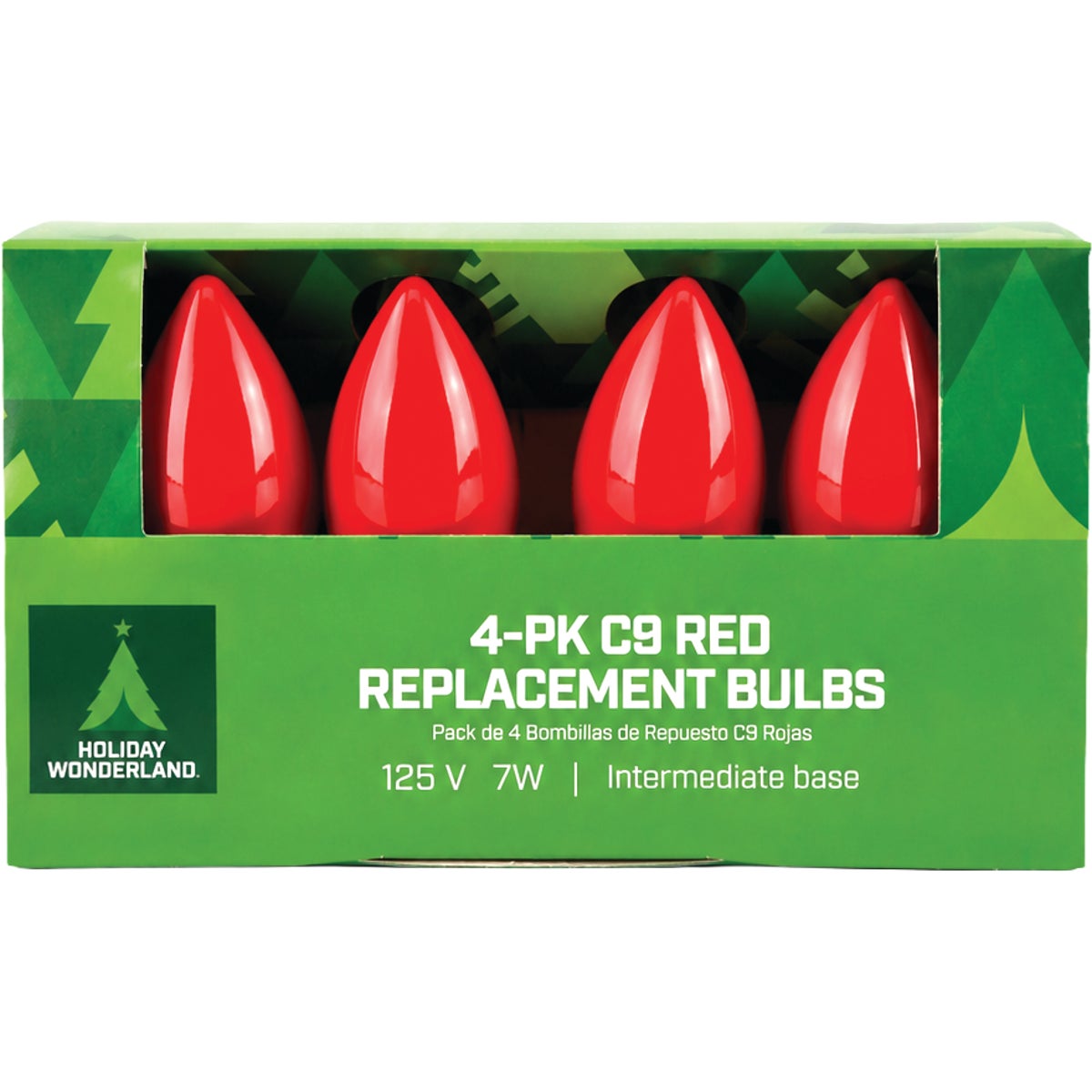 Home Impressions C9 Red Ceramic 125V Replacement Light Bulb (4-Pack) Image 2