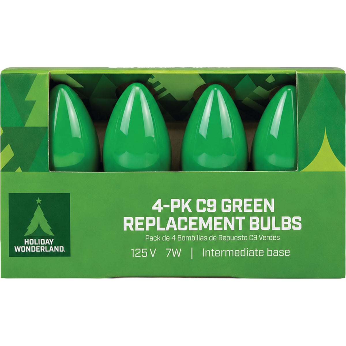 Home Impressions C9 Green Ceramic 125V Replacement Light Bulb (4-Pack) Image 2