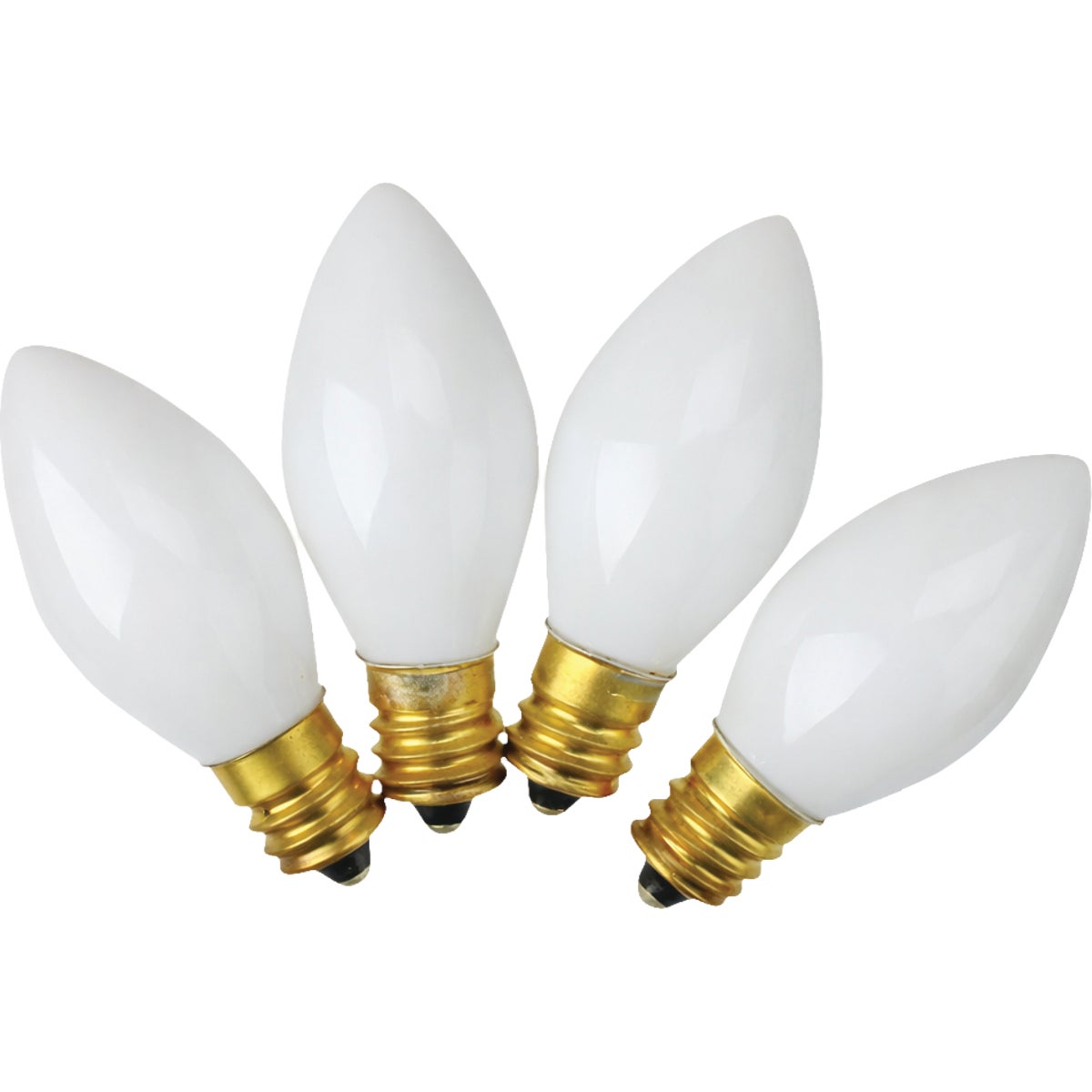 Home Impressions C9 White Ceramic 125V Replacement Light Bulb (4-Pack)