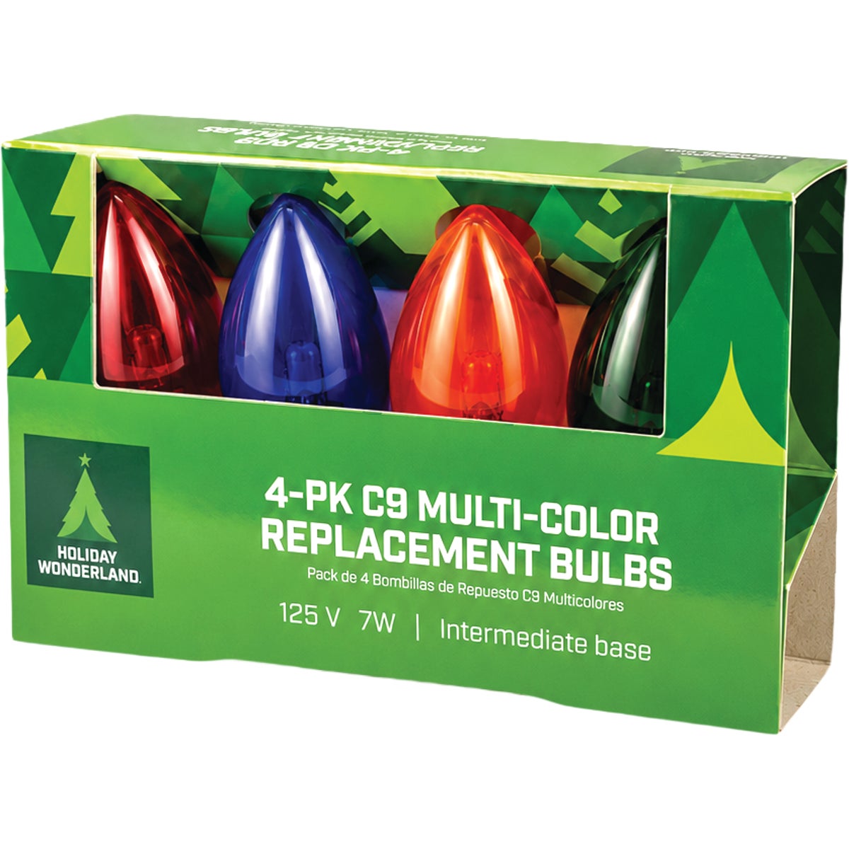 Home Impressions C9 Multi Transparent 125V Replacement Light Bulb (4-Pack) Image 3