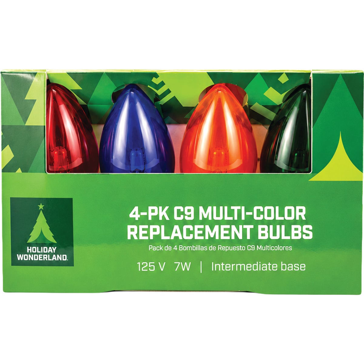 Home Impressions C9 Multi Transparent 125V Replacement Light Bulb (4-Pack) Image 2