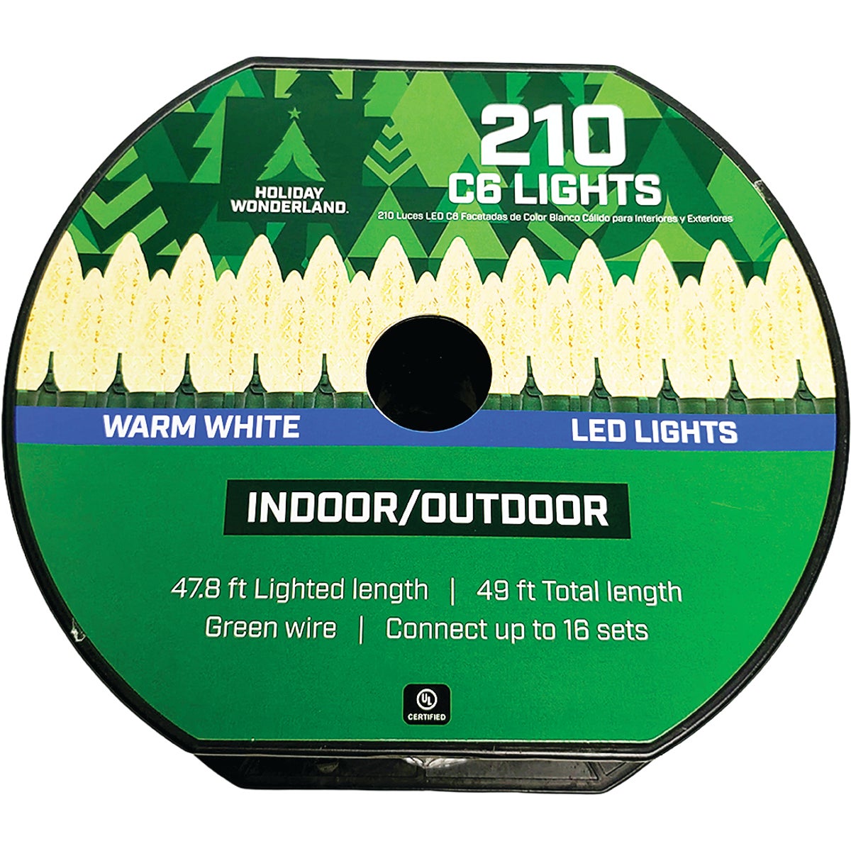 Home Impressions Warm White 210-Bulb C6 LED Light Set Image 2