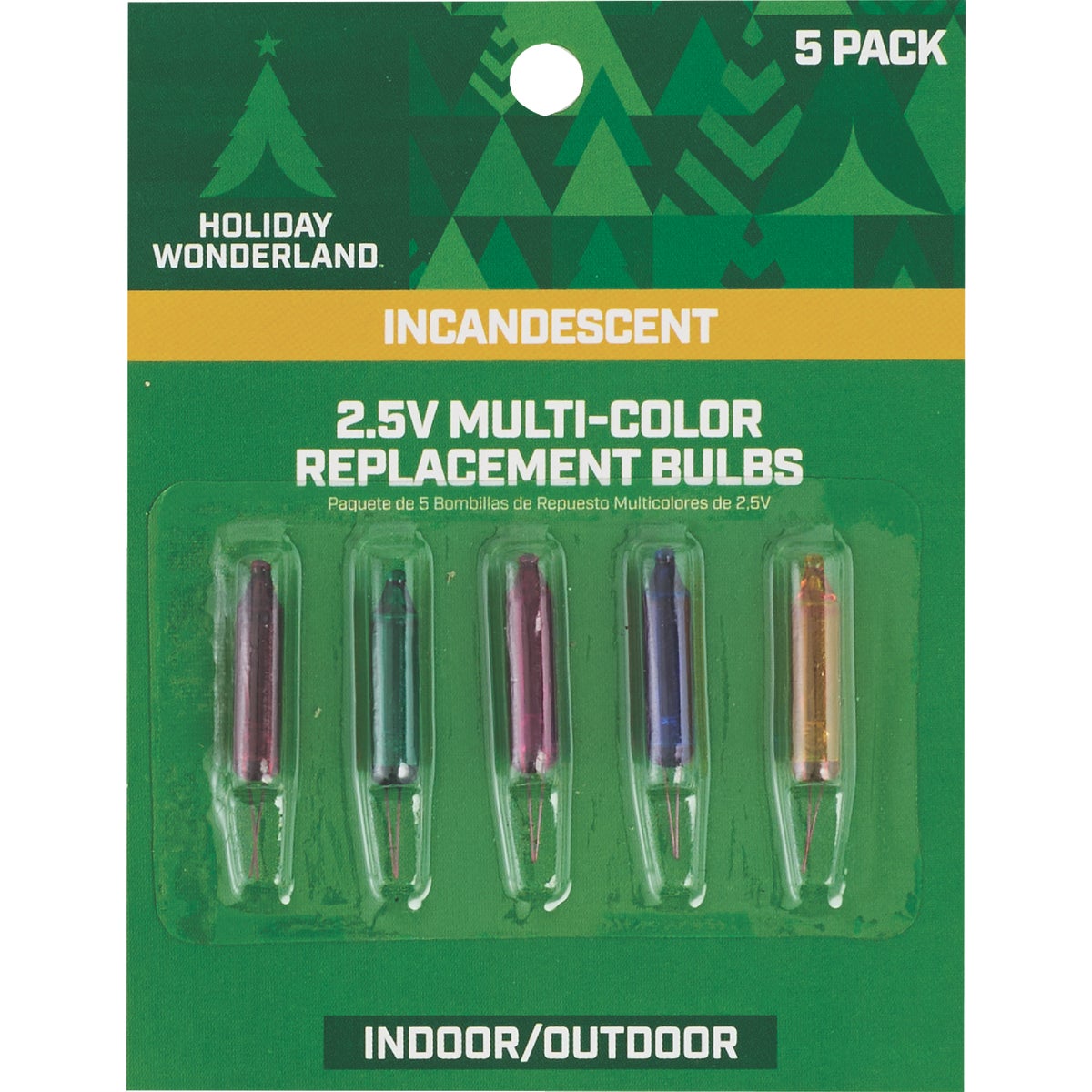 Home Impressions Mini Multi 2.5V Replacement Light Bulb (5-Pack)