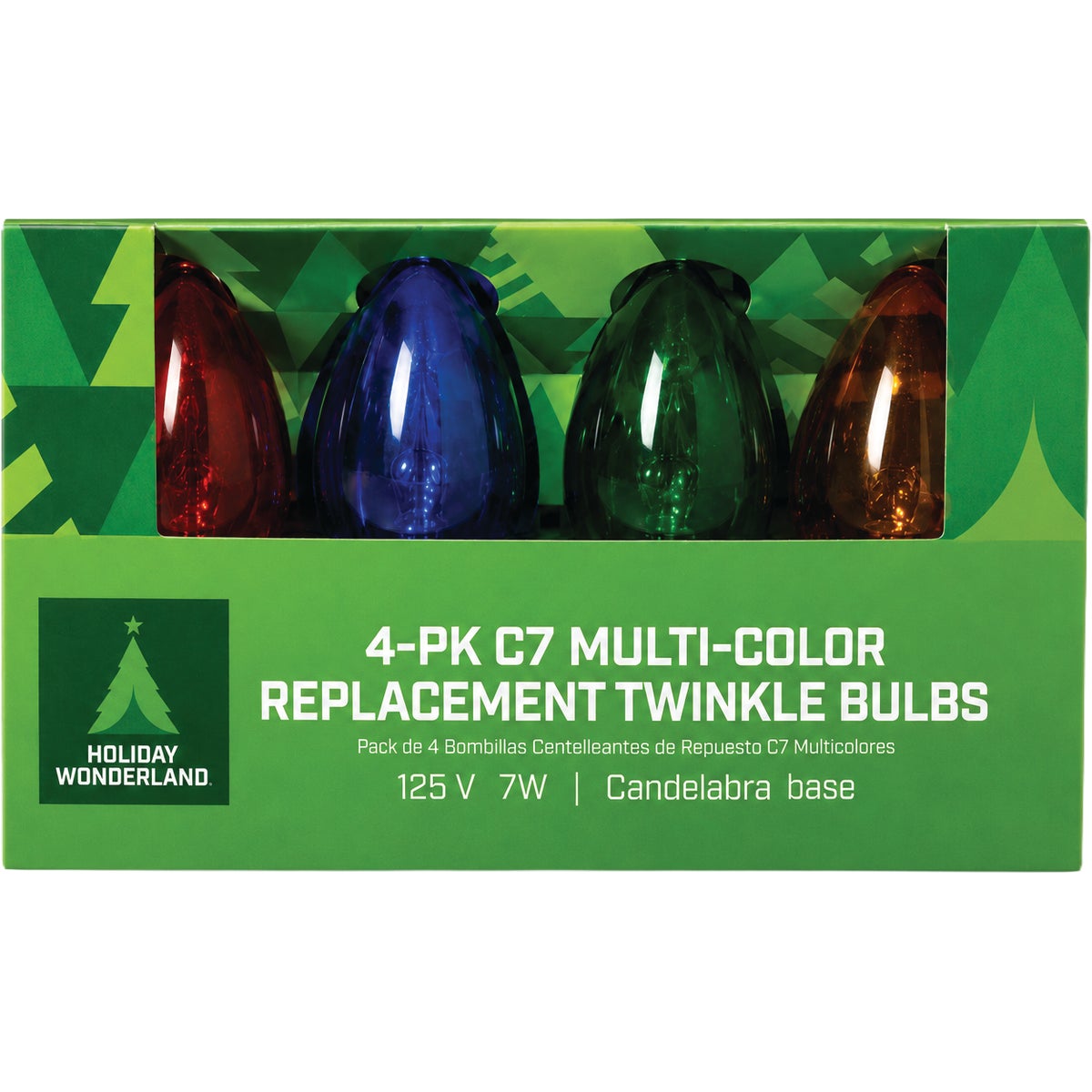 Home Impressions C7 Multi Twinkle 125V Replacement Light Bulb (4-Pack) Image 2
