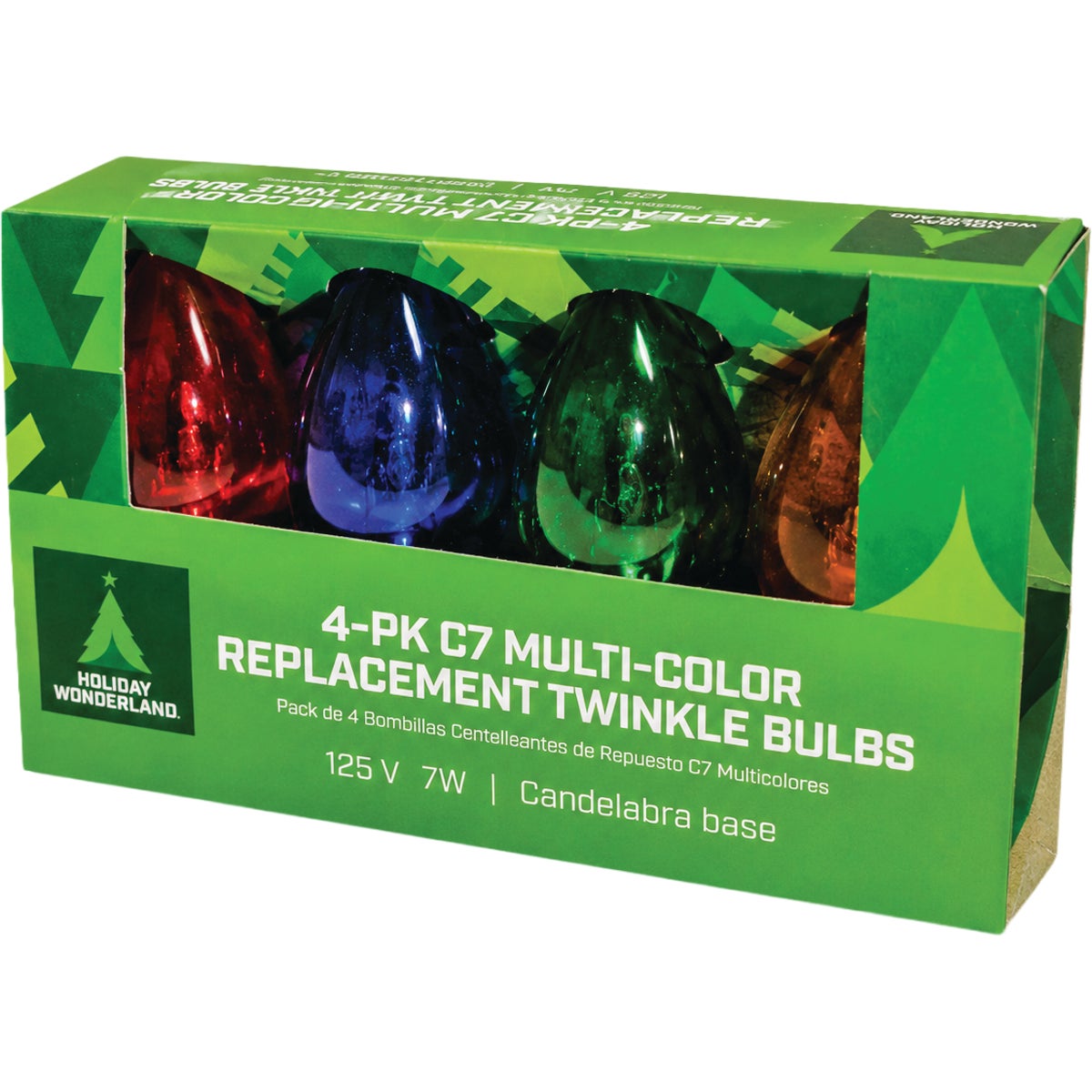 Home Impressions C7 Multi Twinkle 125V Replacement Light Bulb (4-Pack) Image 3