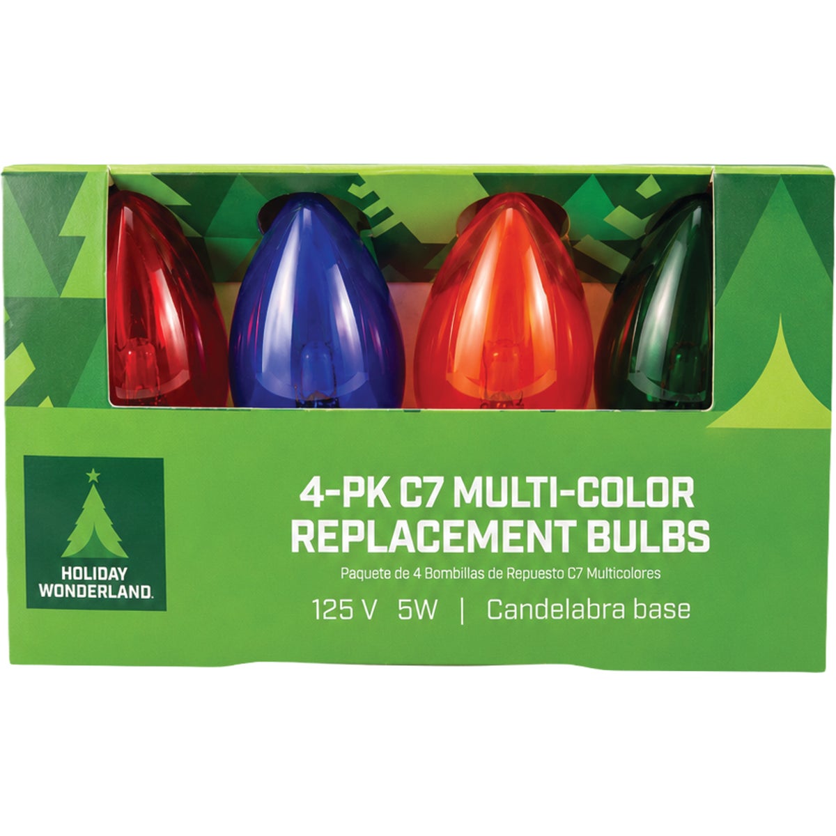 Home Impressions C7 Multi Transparent 125V Replacement Light Bulb (4-Pack) Image 2