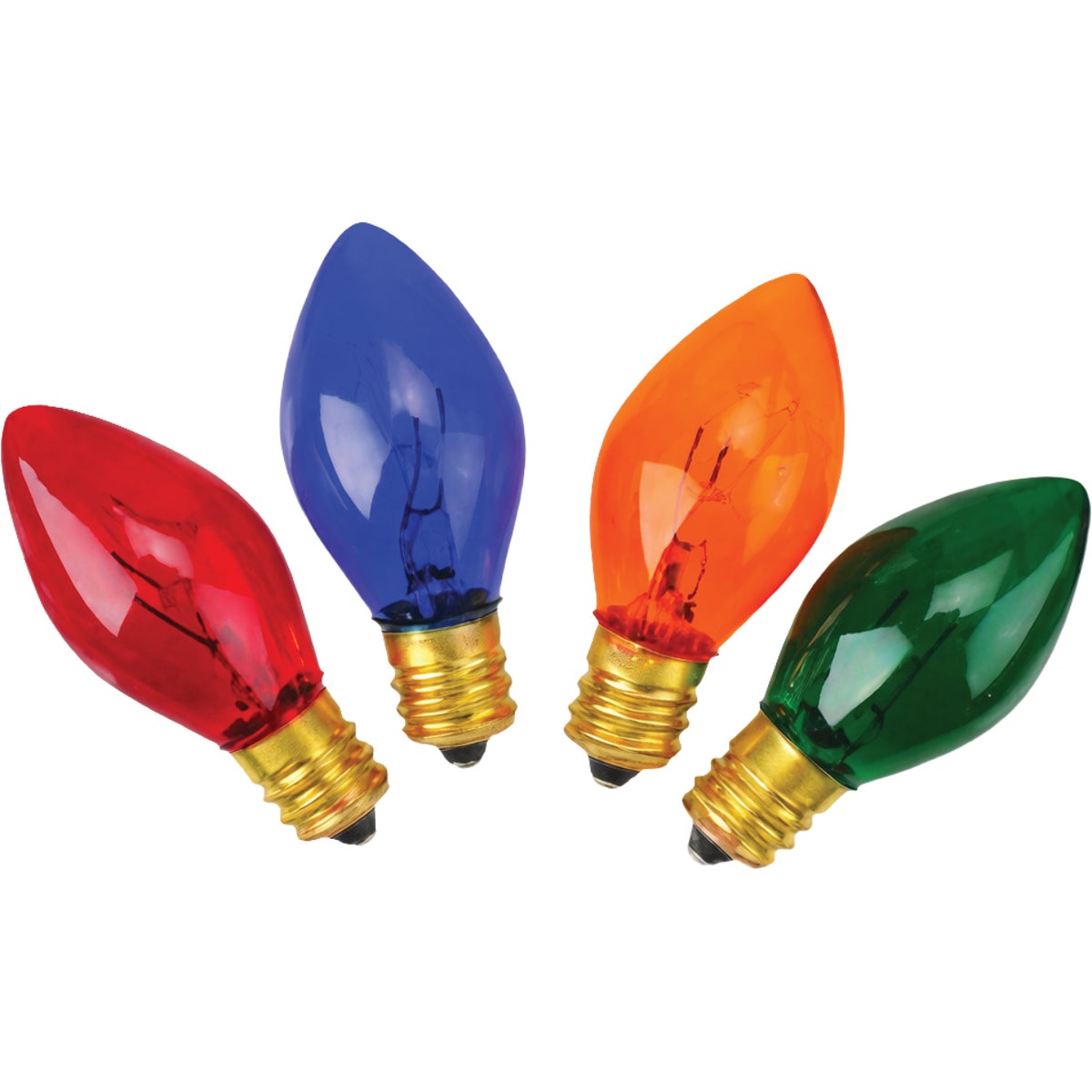 Home Impressions C7 Multi Transparent 125V Replacement Light Bulb (4-Pack) Image 1