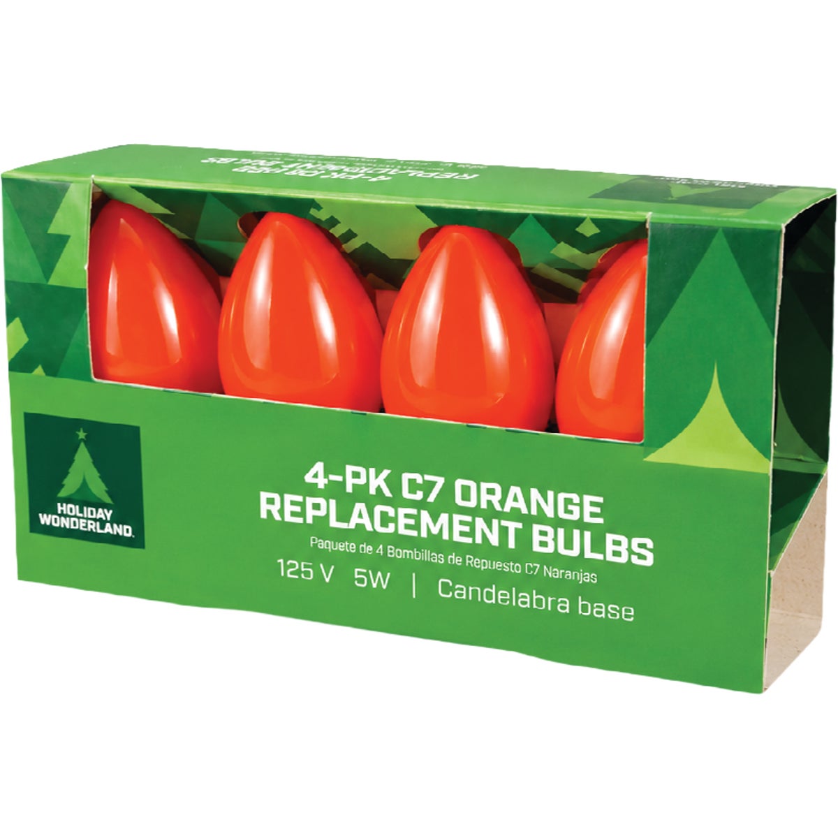 Home Impressions C7 Orange Ceramic 125V Replacement Light Bulb (4-Pack) Image 3