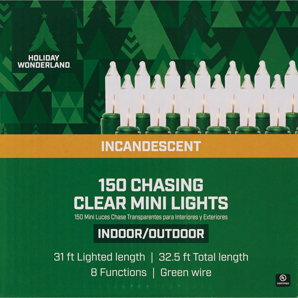 Home Impressions Clear 150-Bulb Mini Incandescent Chasing Light Set Image 2