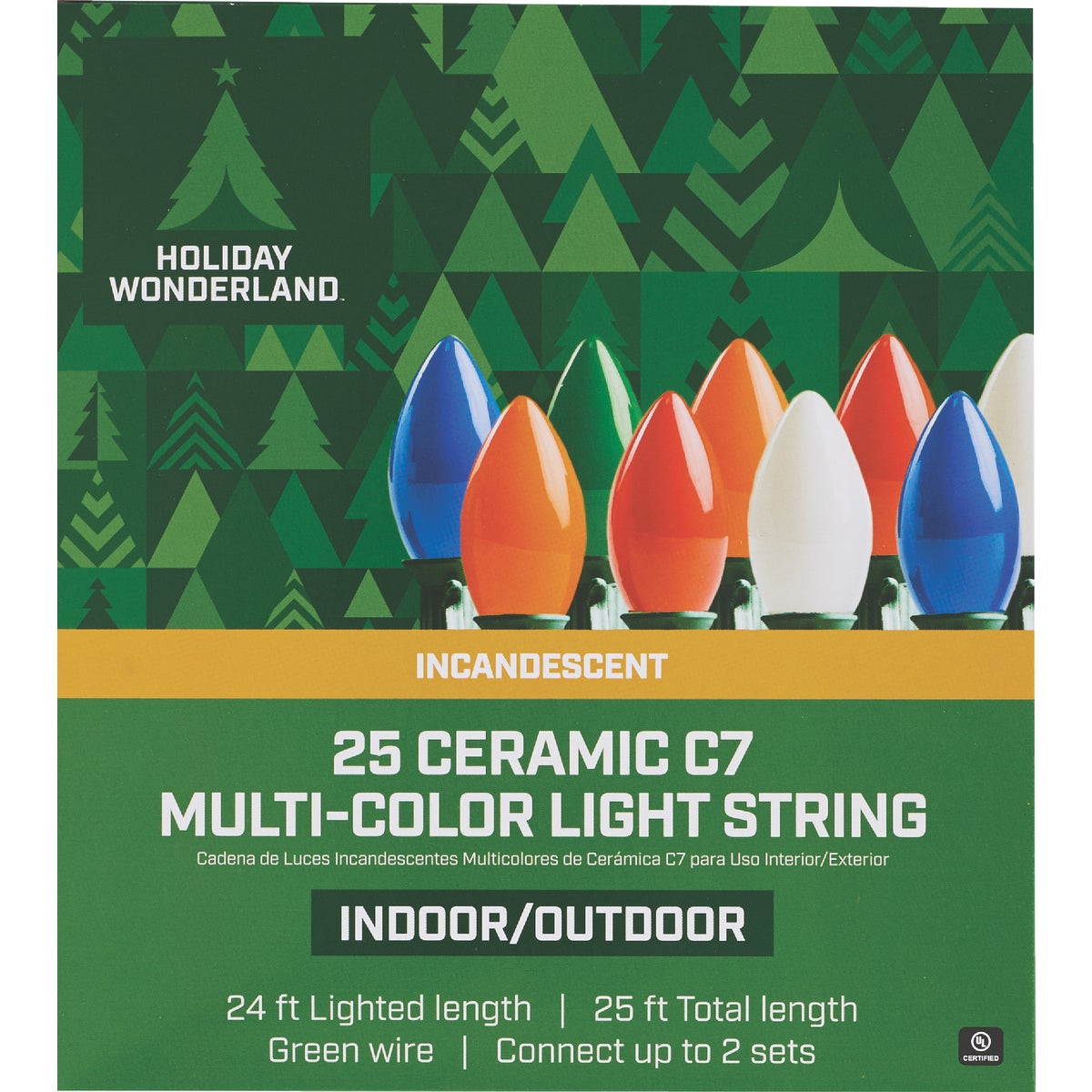 Home Impressions Ceramic Multi 25-Bulb C7 Incandescent Light Set Image 3