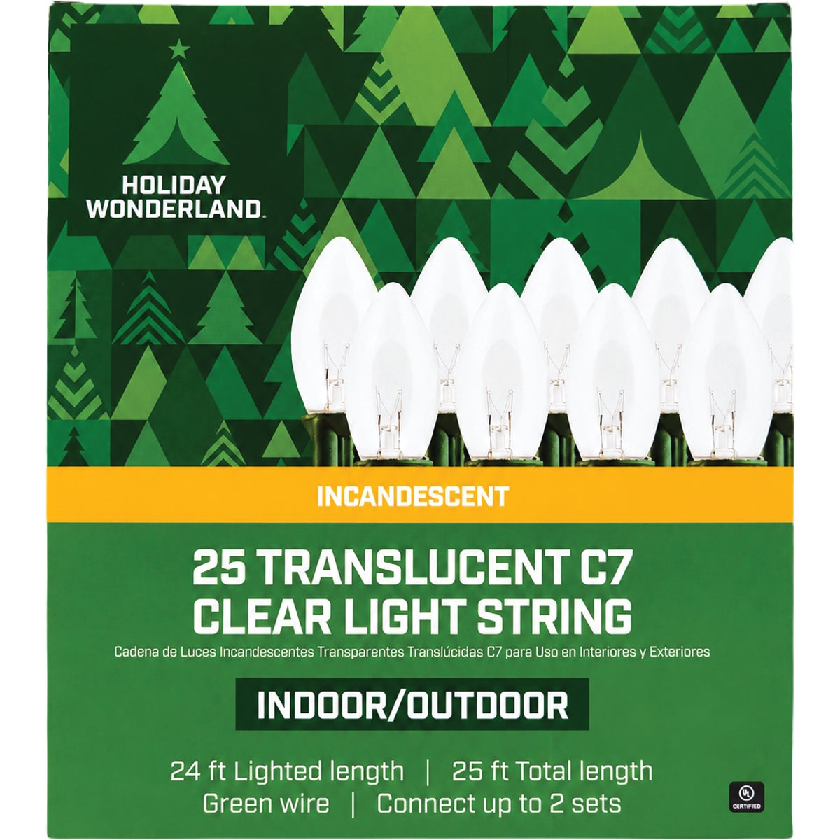 Home Impressions Clear 25-Bulb C7 Incandescent Light Set Image 2