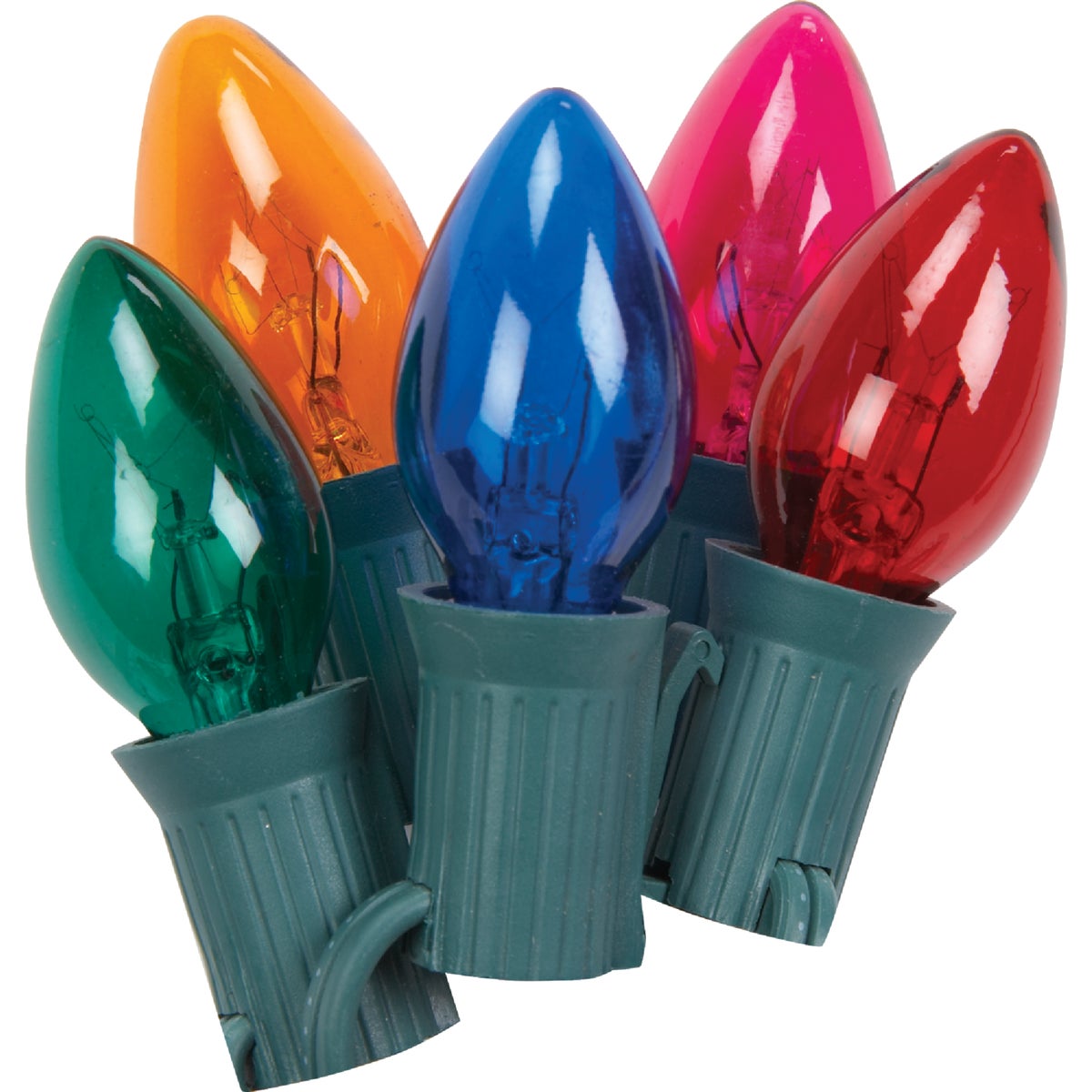 Home Impressions Transparent Multi 25-Bulb C7 Incandescent Light Set
