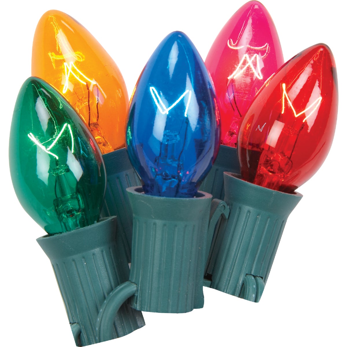 Home Impressions Transparent Multi 25-Bulb C7 Incandescent Light Set Image 3