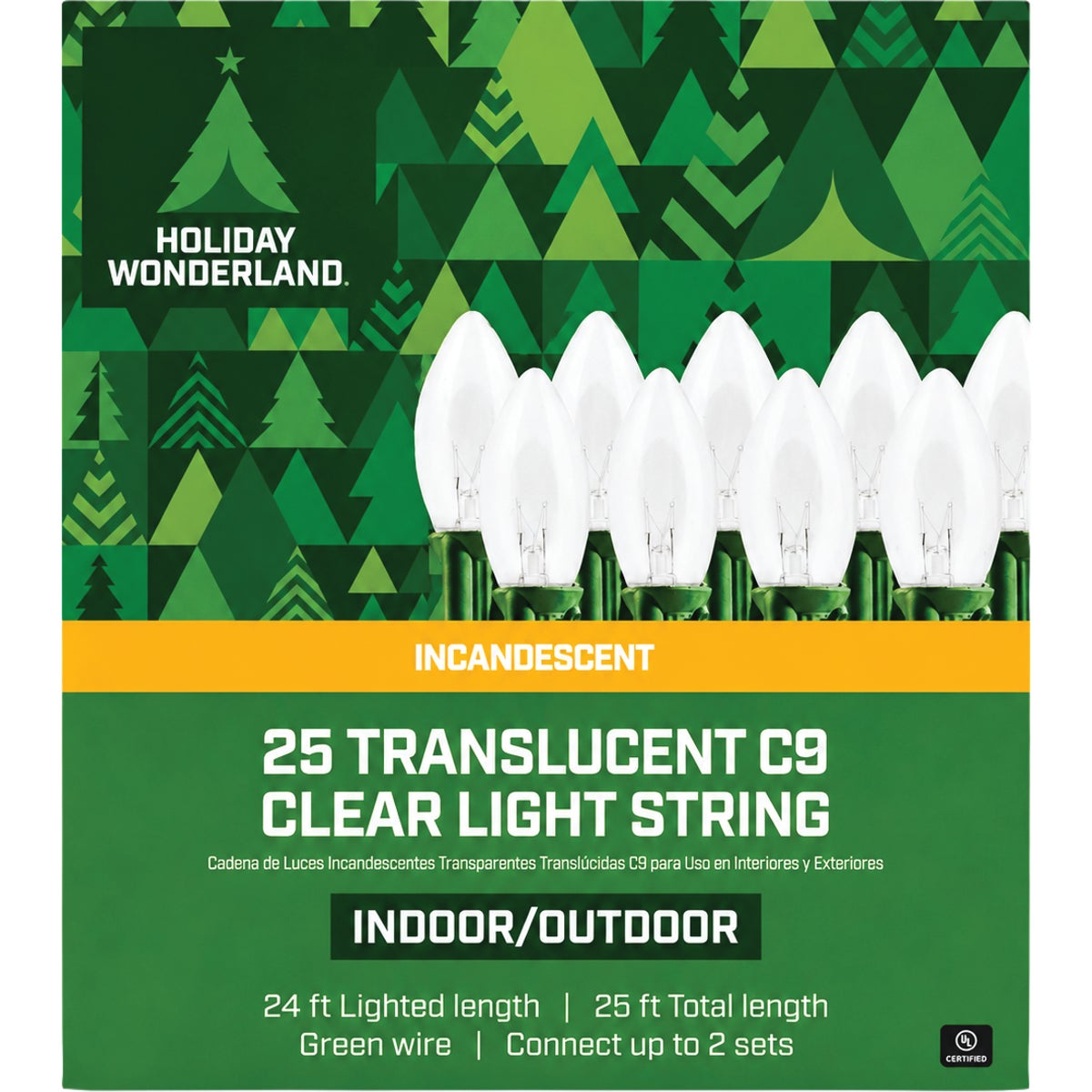 Home Impressions Clear 25-Bulb C9 Incandescent Light Set Image 2