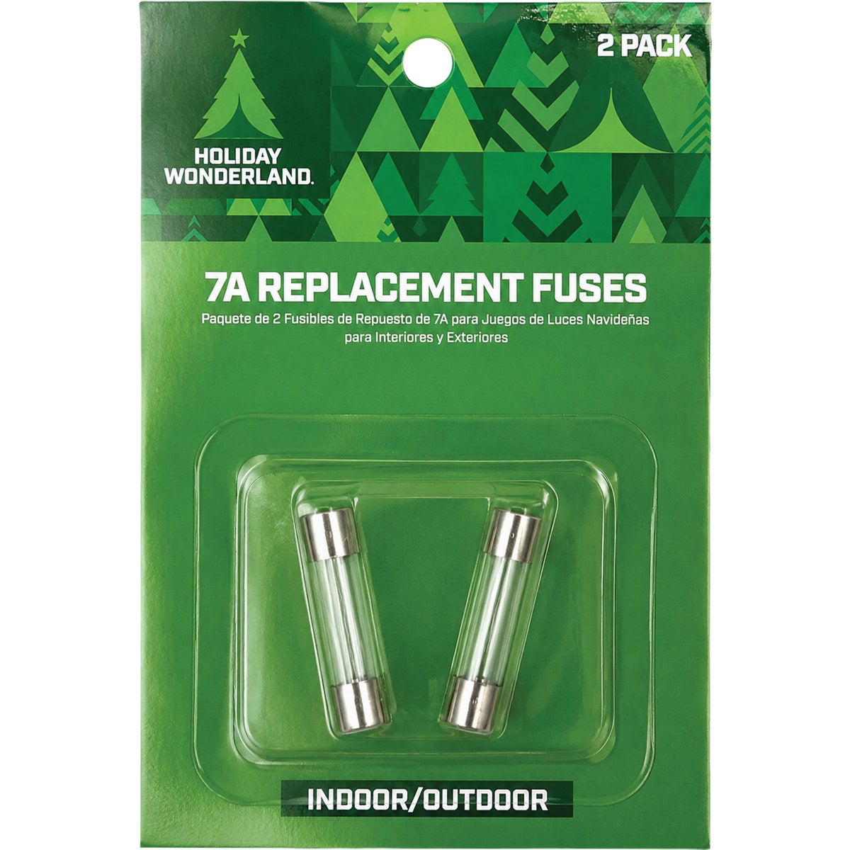 Home Impressions 7A Glass Christmas Light Set Fuses (2-Pack)
