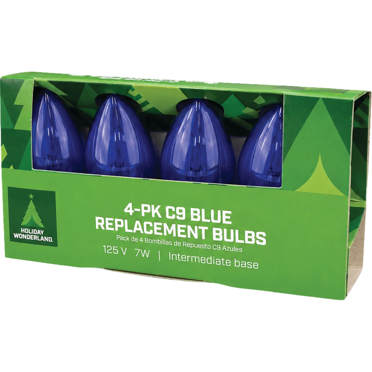 Home Impressions C9 Blue Transparent 125V Replacement Light Bulb (4-Pack) Image 3
