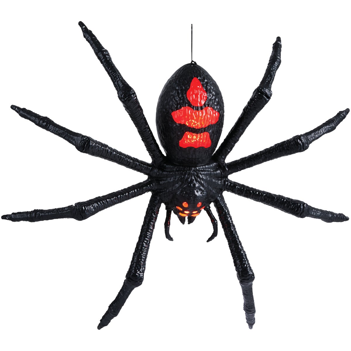 18 In. LED Creepy Light-Up Spider Halloween Decoration