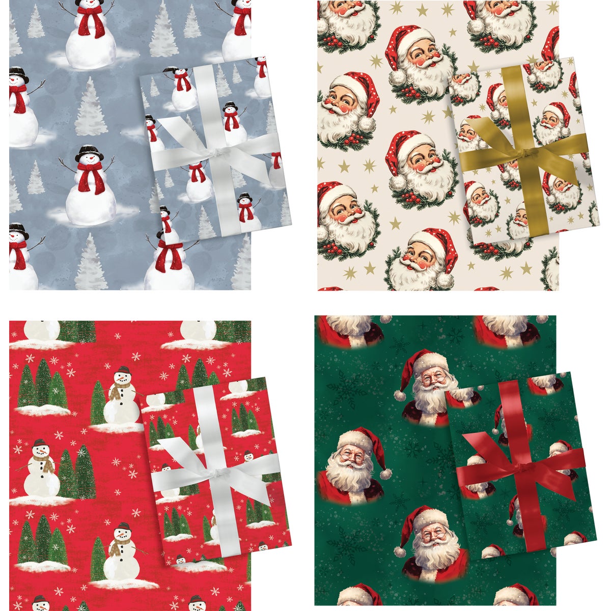 Paper Images Traditional 30 In. Christmas Gift Wrapping Paper