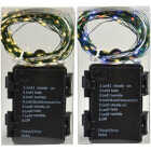 Holiday Bright Lights 100-Bulb Warm White & Multi Micro LED Battery Operated Light Set with Green Wire Image 1