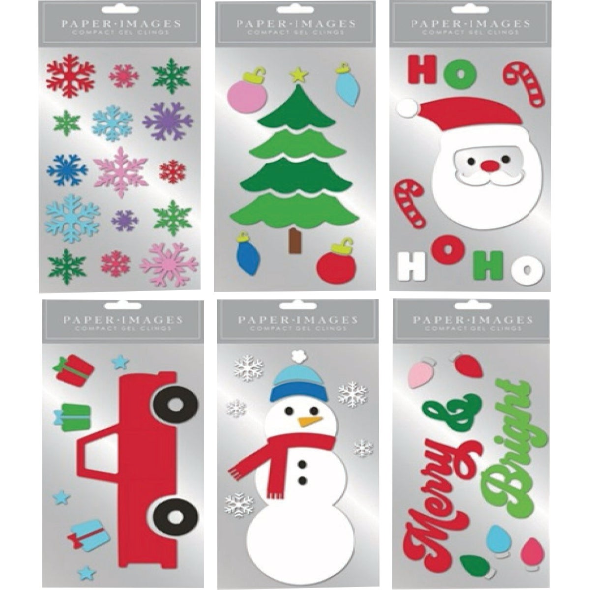Expressive Design Group Compact Holiday Icon Gel Window Clings