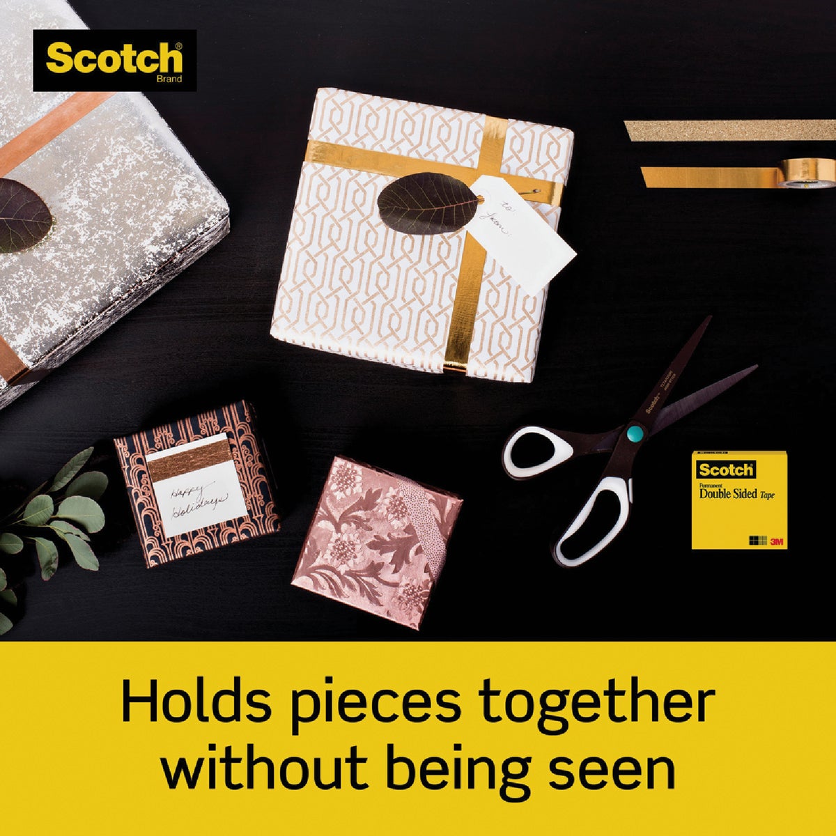 Scotch Permament Double Sided Tape, 1/2 In. x 250 In. Image 6