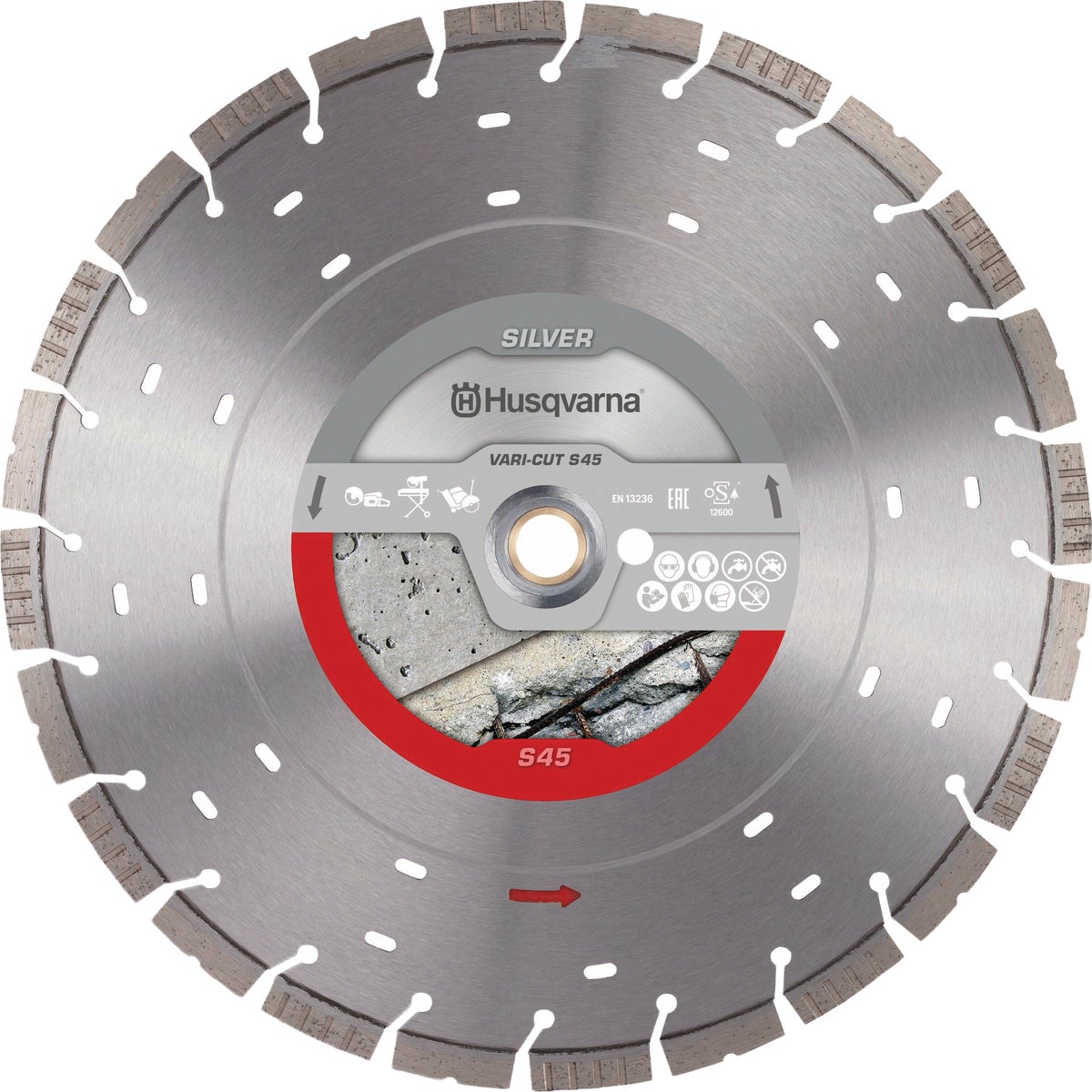 Husqvarna 14 In. Vari-Cut S45 Segmented Rim Diamond Blade