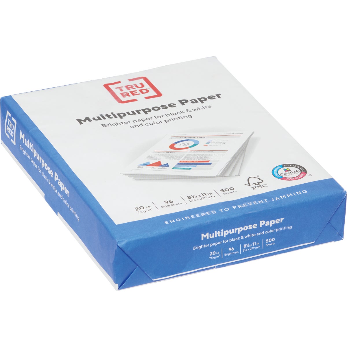 Tru Red 8-1/2 In. x 11 In. 20 Lb. White Copier Paper, 500 Sheets
