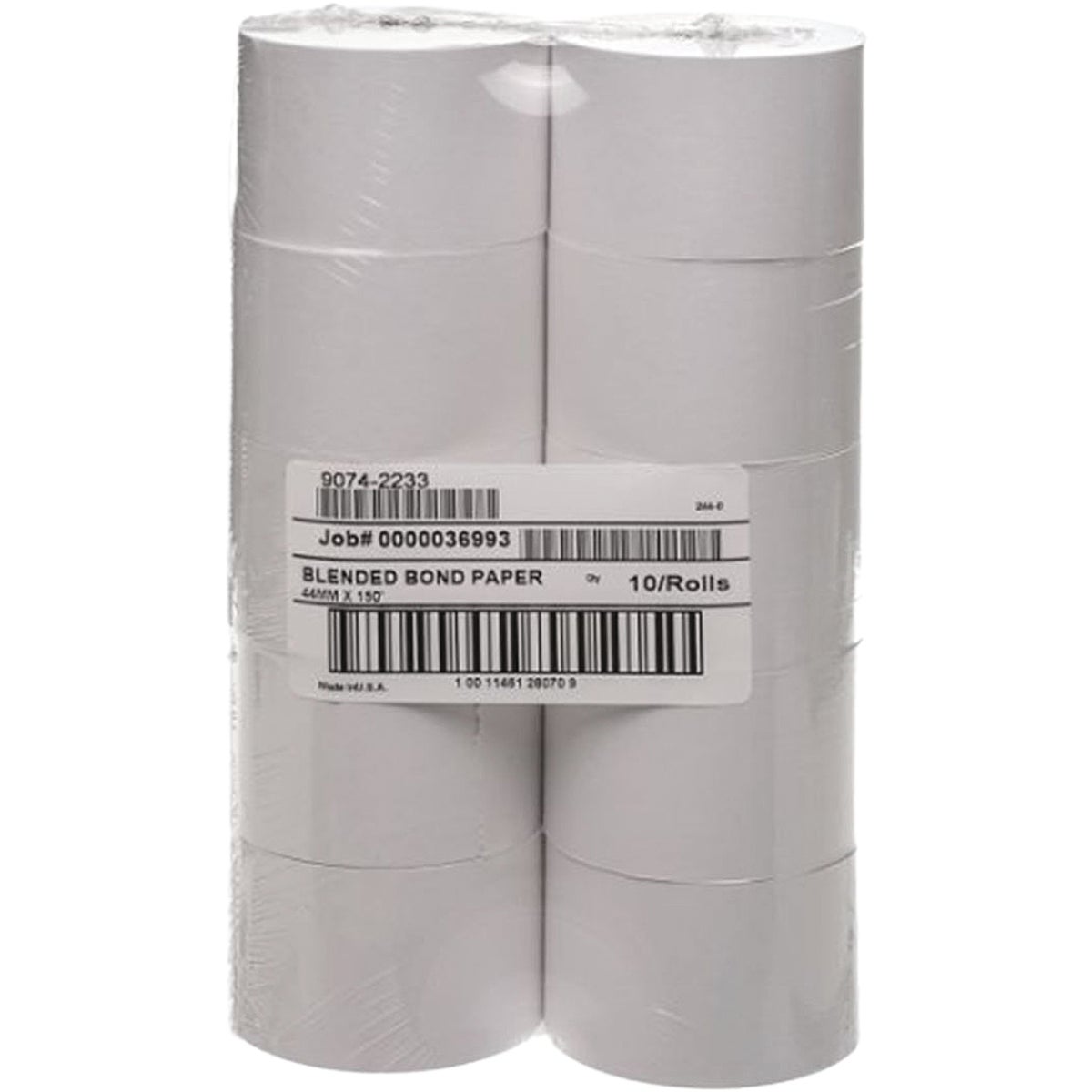 New Receiptco, Bond Receipt Roll, 44mm x 150' (10-Pack)