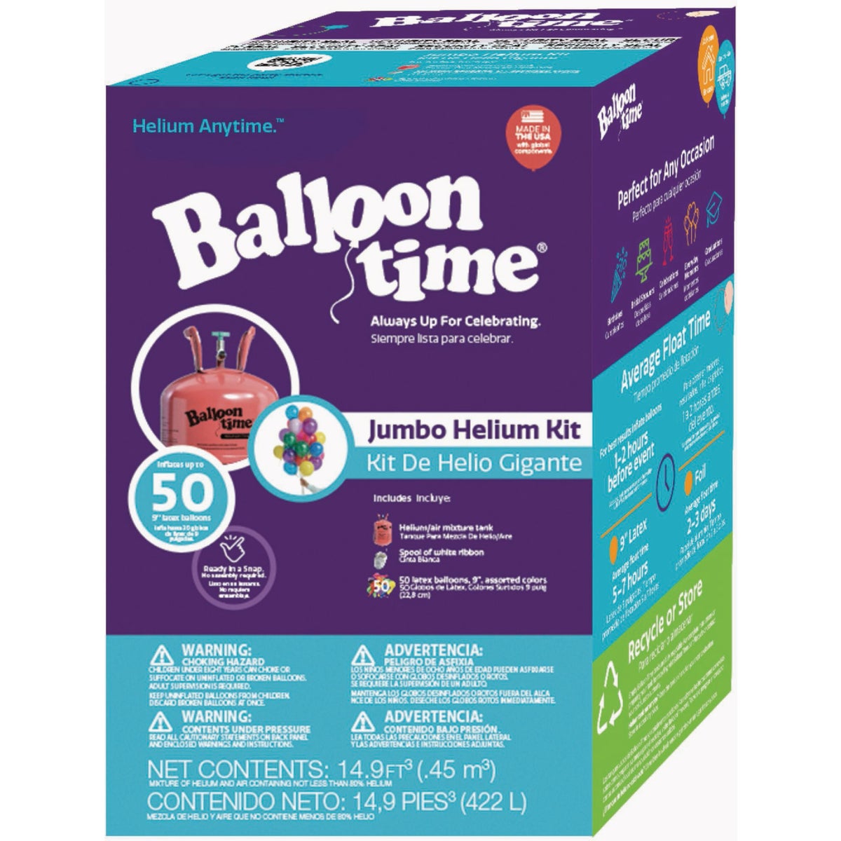 Balloon Time Jumbo Helium Kit Image 6