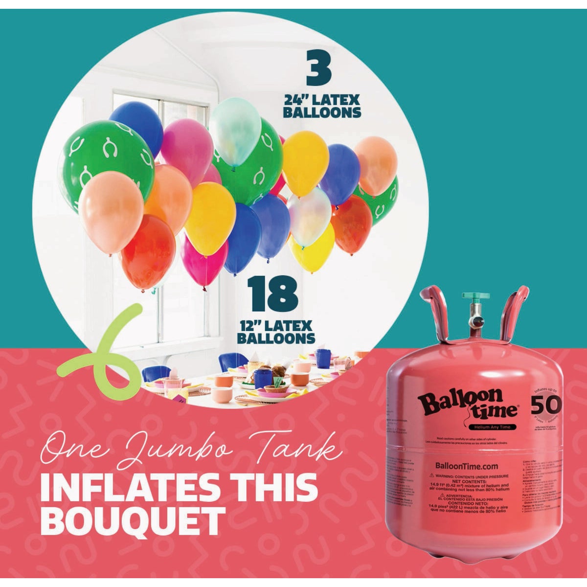 Balloon Time Jumbo Helium Kit Image 3