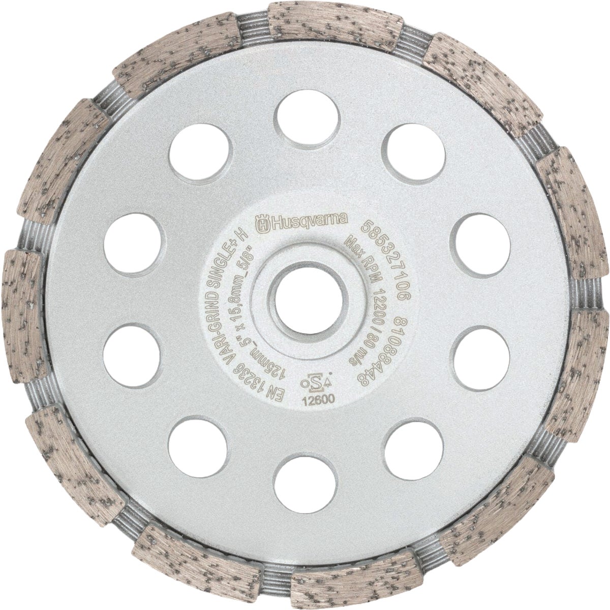 Husqvarna 4 In. Vari-Grind Single H Cup Wheel