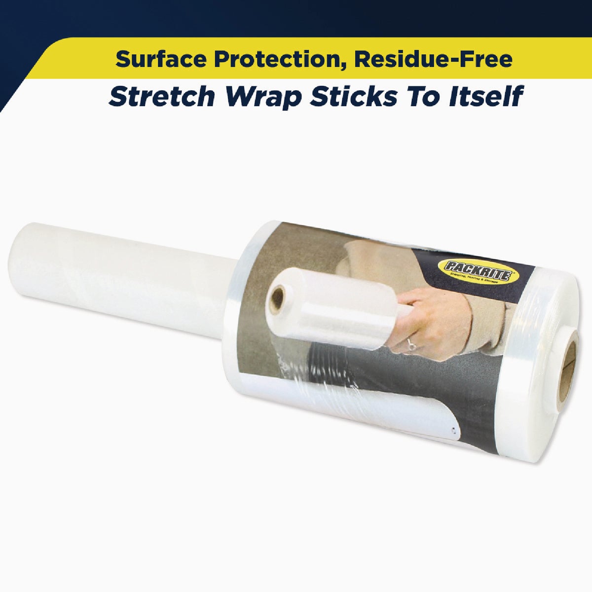PackRite 5 In. x 1000 Ft. Stretch Wrap with Extended Handle Image 2