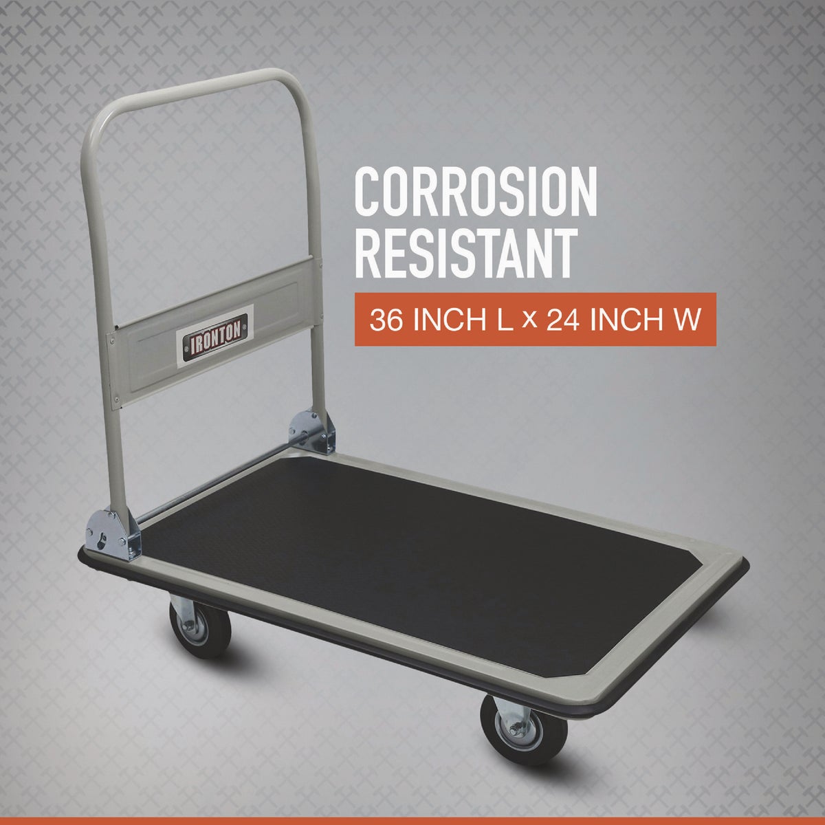 Ironton 24 In. W. x 36 In. L. Folding Platform Cart, 660 Lb. Capacity Image 3