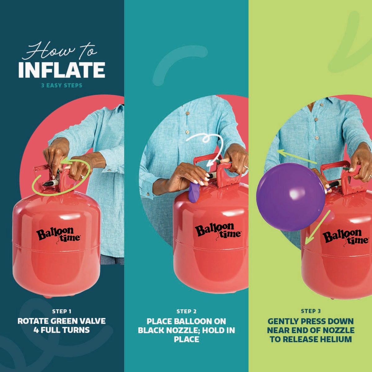 Balloon Time Medium Helium Kit Image 6