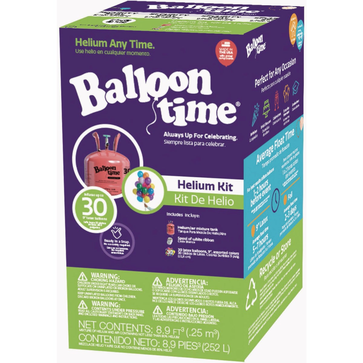 Balloon Time Medium Helium Kit Image 2