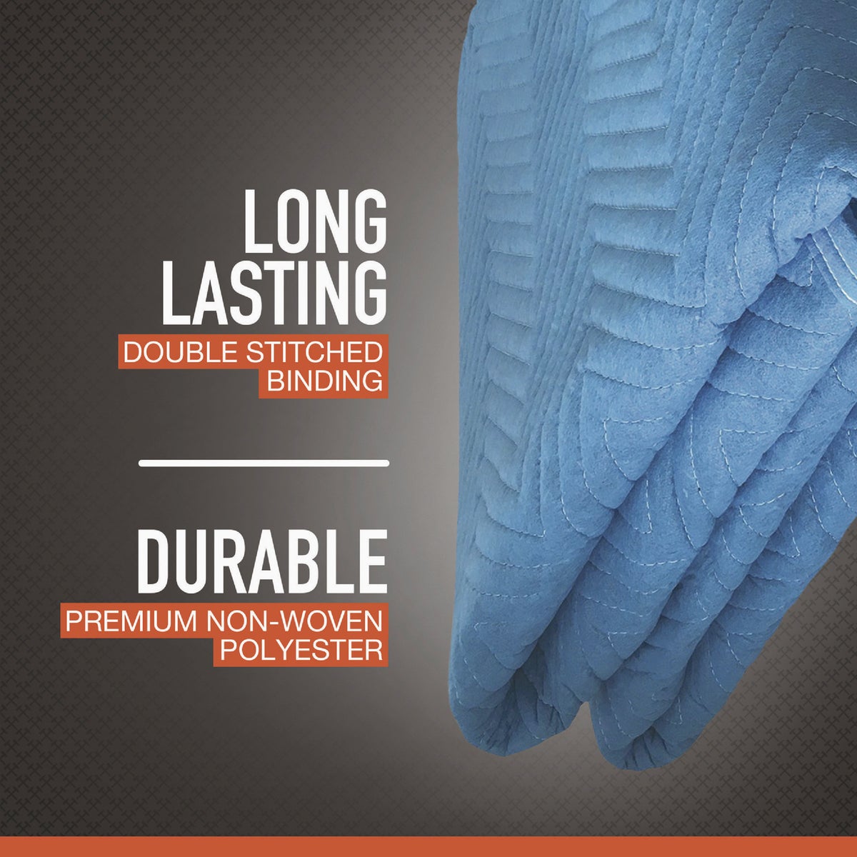 Brave 72 In. x 80 In. Non-woven Moving Blanket Image 3