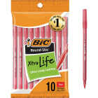 BIC Round Stic Medium Point Red Ball Pen (10-Pack) Image 1