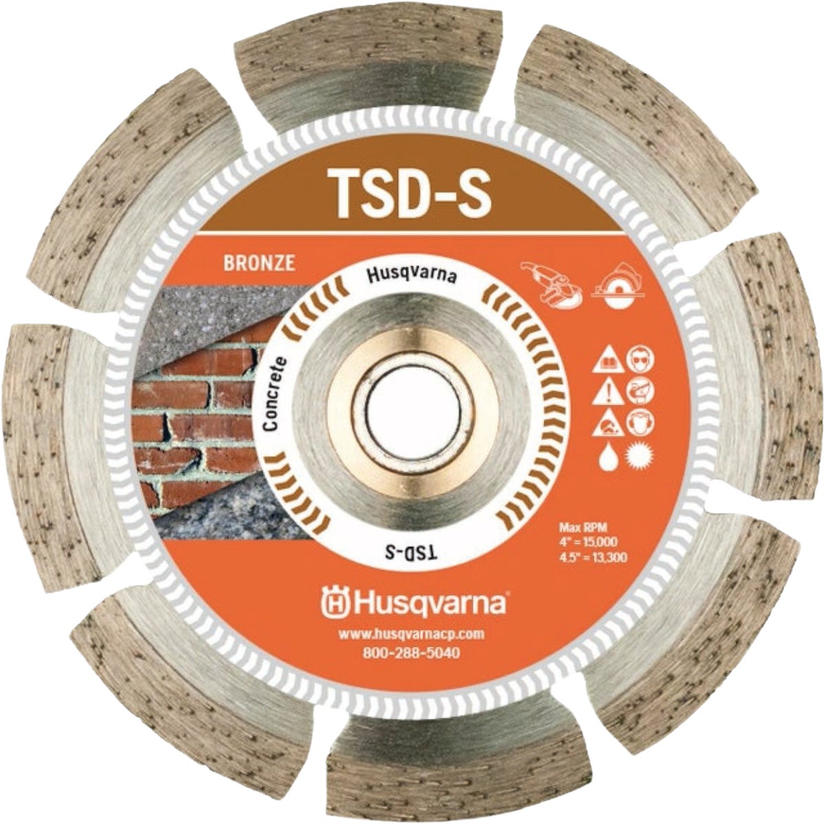 Husqvarna 10 In. Dri Disc Tacti-S Segmented Rim Diamond Blade