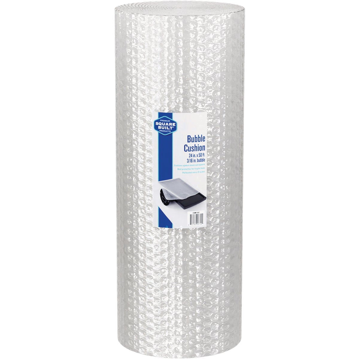 Square Built 24 In. x 50 Ft. x  3/16 In. Thick Bubble Cushion Wrap