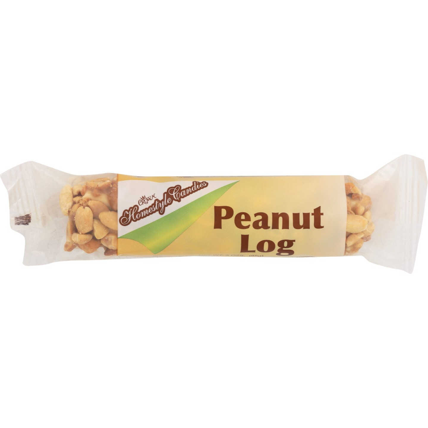 Crown Candy Company 3 Oz. Peanut Log Image 1