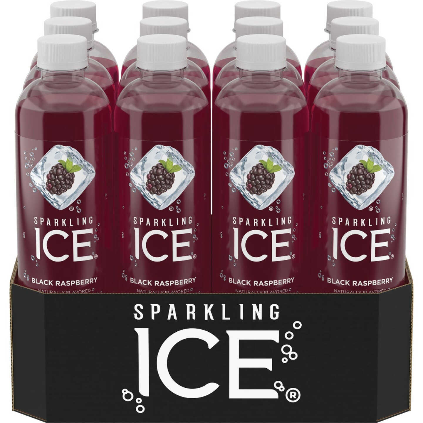 Sparkling Ice 17 Oz. Sparkling Water, Black Raspberry Image 1