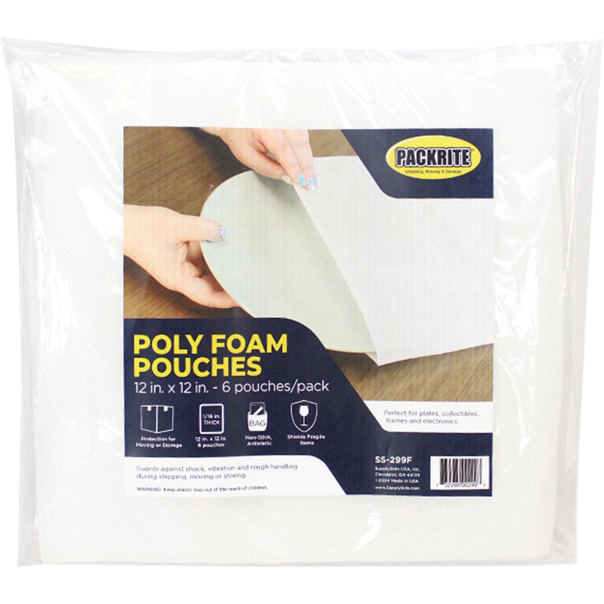 PackRite 12 In. x 12 In. Foam Pouch (6-Pack) Image 1
