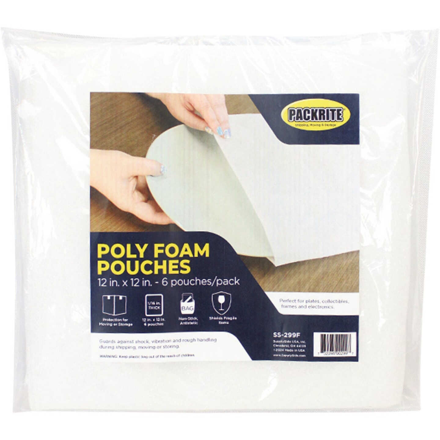 PackRite 12 In. x 12 In. Foam Pouch (6-Pack) Image 1