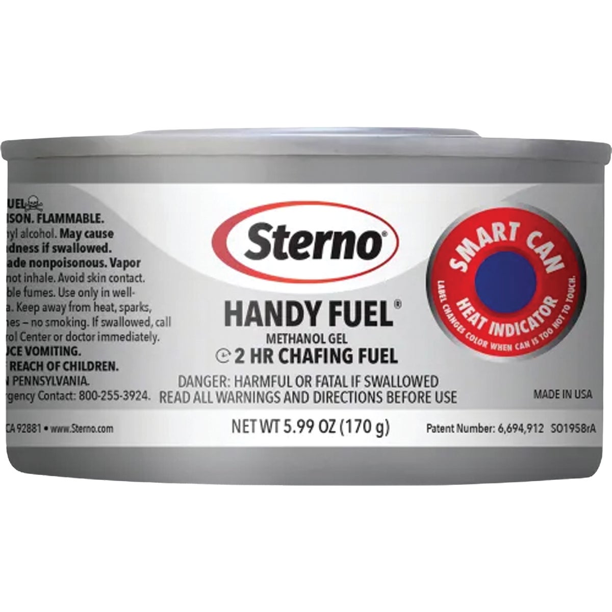 Sterno Handy Fuel 5.99 Oz. 2 Hr. Methanol Gel Sterno 72 Pack Handy Fuel Chafing Fuel