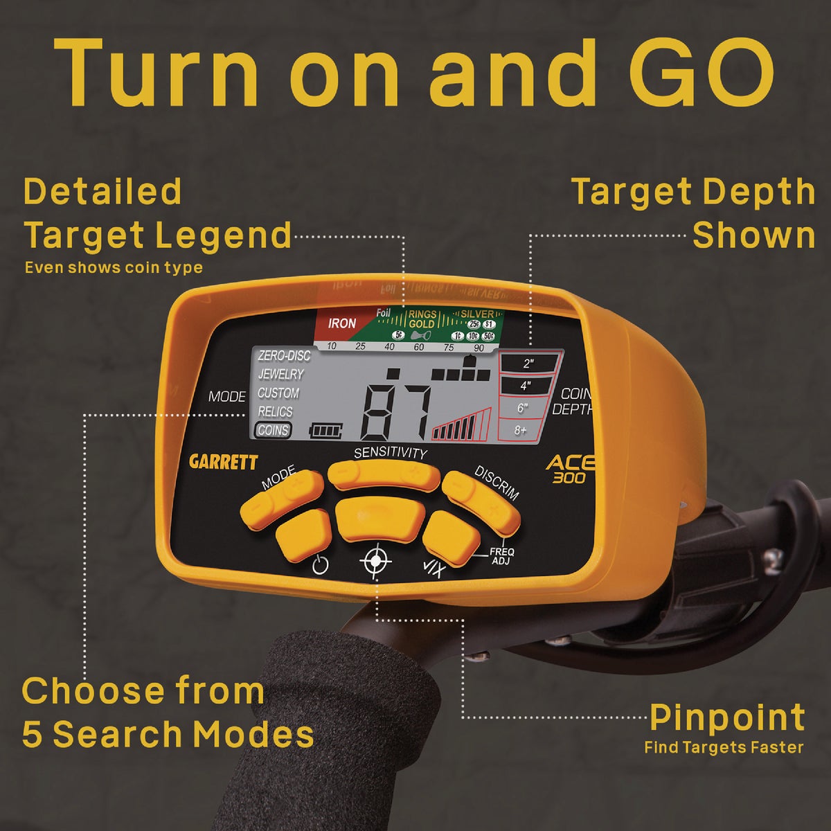 Garrett ACE 300 Metal Detector Image 5